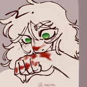 bloodied and bruised